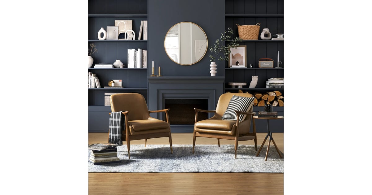 Best Midcentury Leather Chair Desmond Leather Armchair The Best