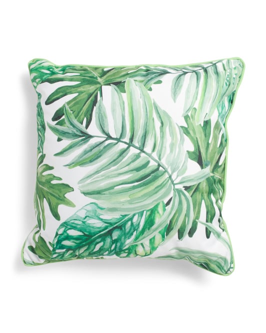 Made in India Tropical Leaves Pillow