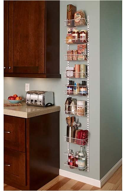 For Hanging Storage: ClosetMaid 1231 Adjustable 8-Tier Wall and Door Rack