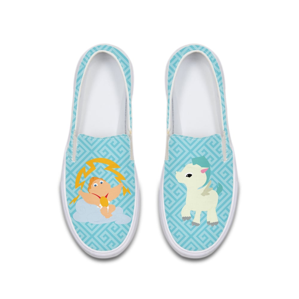 Hercules-Inspired Baby Hero Deluxe Canvas Shoe