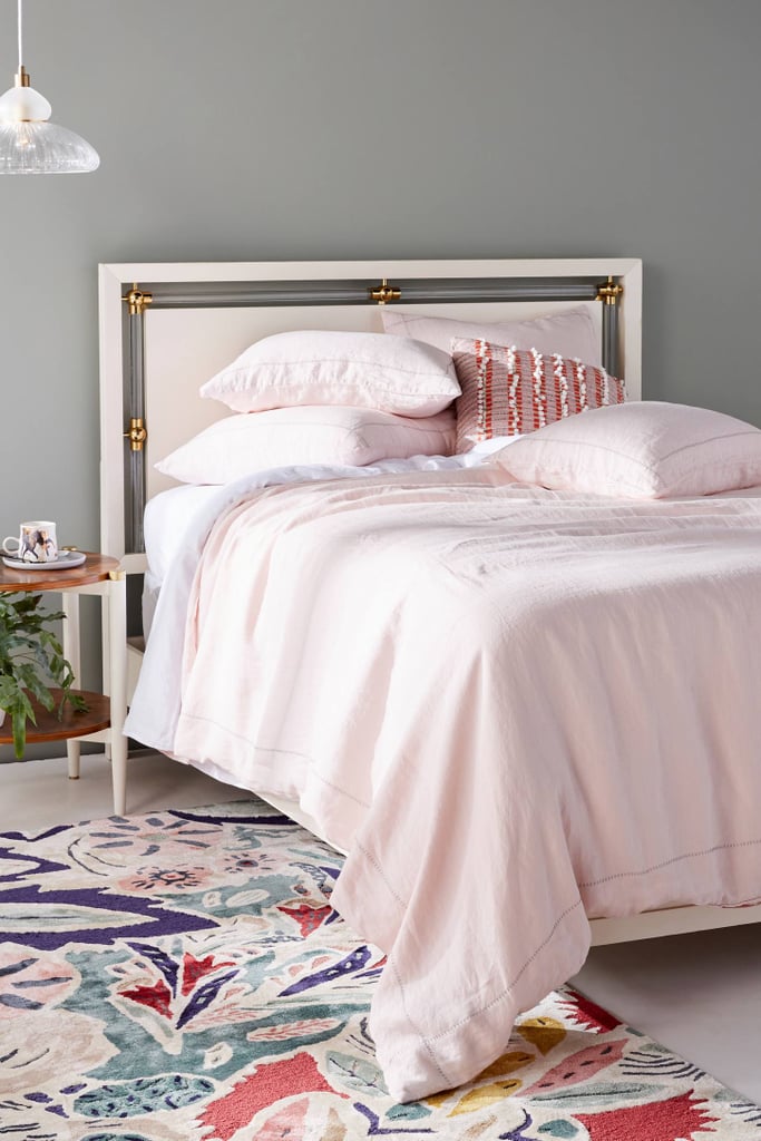 Stitched Linen Duvet Cover Best Anthropologie Home Sale 2020