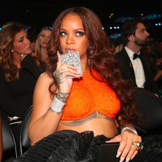 Rihanna Drinking From a Flask at the Grammys 2017