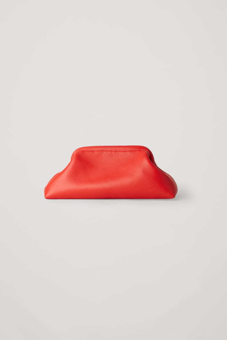 COS Classic Leather Clutch Bag