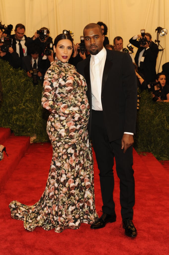 Kim Kardashian and Kanye West at the 2013 Met Gala