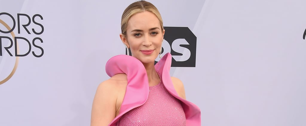 Emily Blunt Pink Dress at the SAG Awards 2019