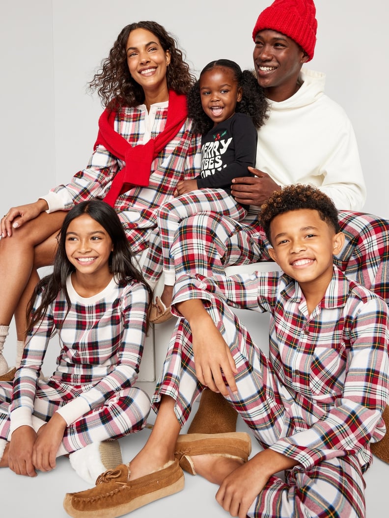 FAMILY PAJAMAS Big Kids' 1-Piece Red Buffalo Check Pajama sz L