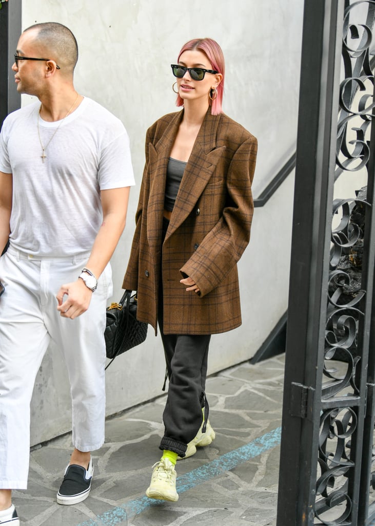 Hailey Baldwin's Pink Hair January 2019