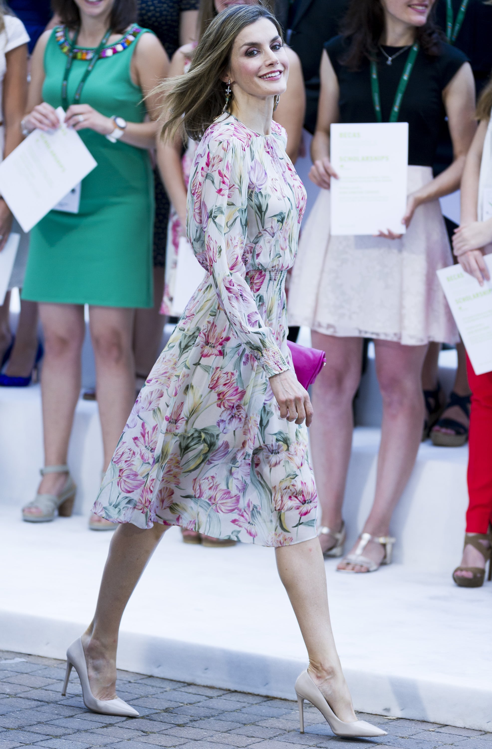 princess letizia zara dress Queen Letizia wows in a chic $30 tweed dress from Zara