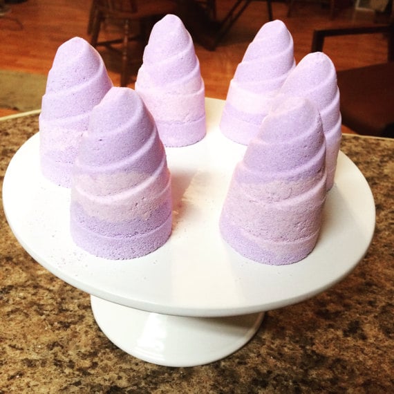 Purple Unicorn Horn Bath Bomb