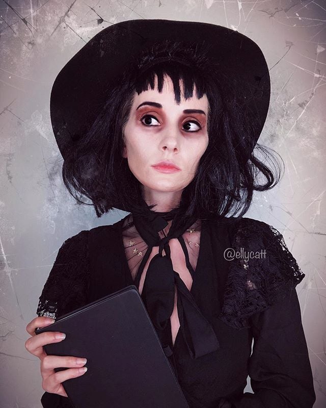 Beetlejuice Lydia Deetz Makeup Popsugar Beauty