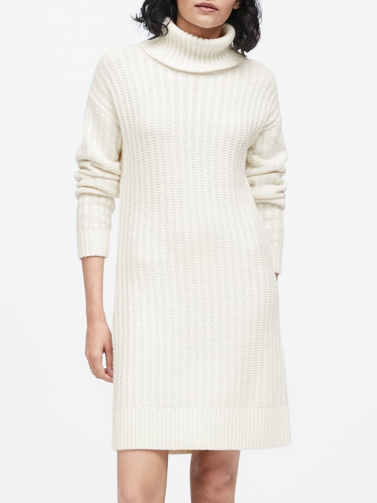 Chunky Turtleneck Sweater Dress