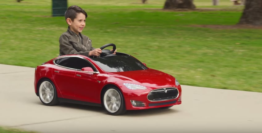 Tesla Model S For Kids by Radio Flyer