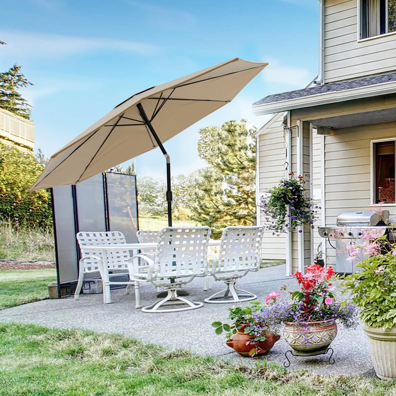 Solar Powered LED Patio Umbrella