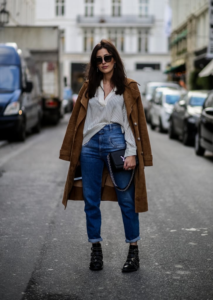 Casual Slanting Side Tuck Into Jeans How To Tuck Your Shirt Popsugar Fashion Uk Photo 28