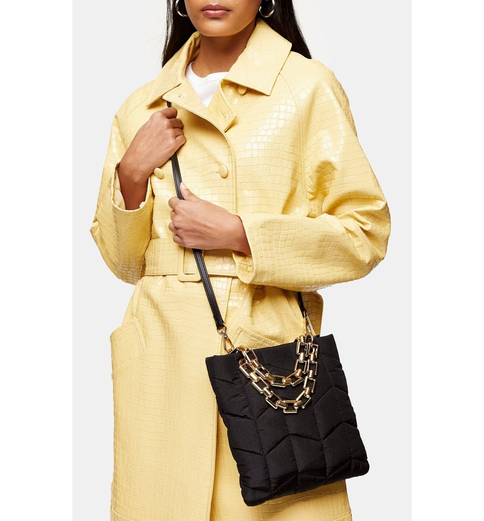 Topshop black chain bag online