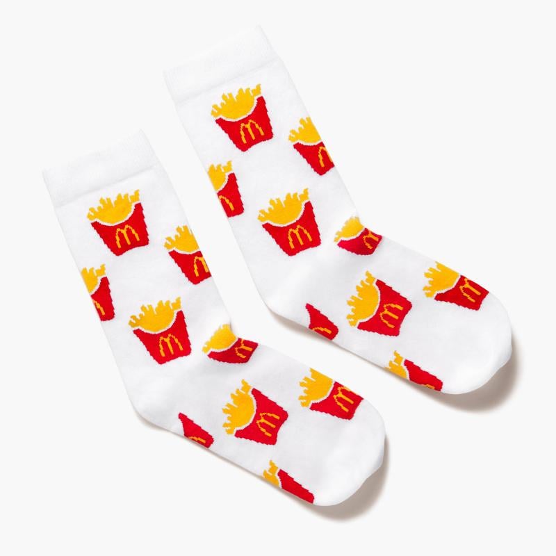 Golden Arches Unlimited World Famous Fries Pattern Socks