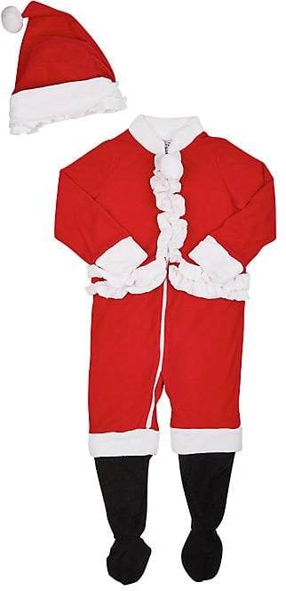 Sara's Prints Holiday Fleece Footed Pajamas & Hat