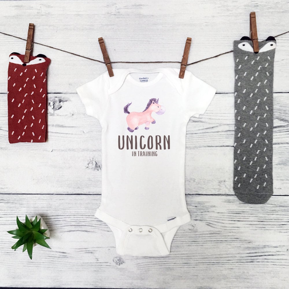 Unicorn in Training Onesie