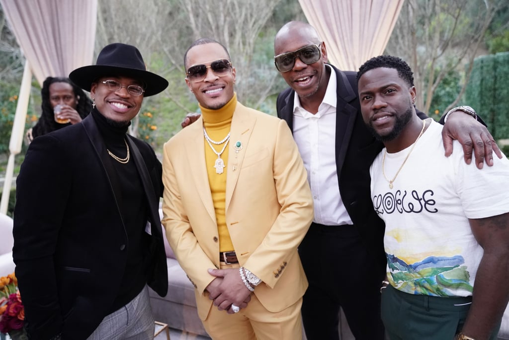 Ne-Yo, T.I., Dave Chappelle, and Kevin Hart at the 2020 Roc Nation Brunch in LA