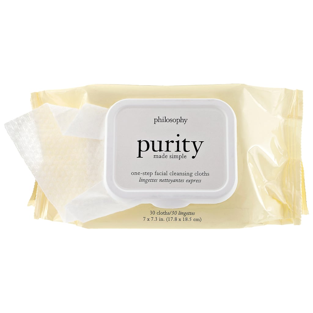 Philosophy Purity Made Simple One-Step Facial Cleansing Cloths, 50 percent off ($8, originally $15)