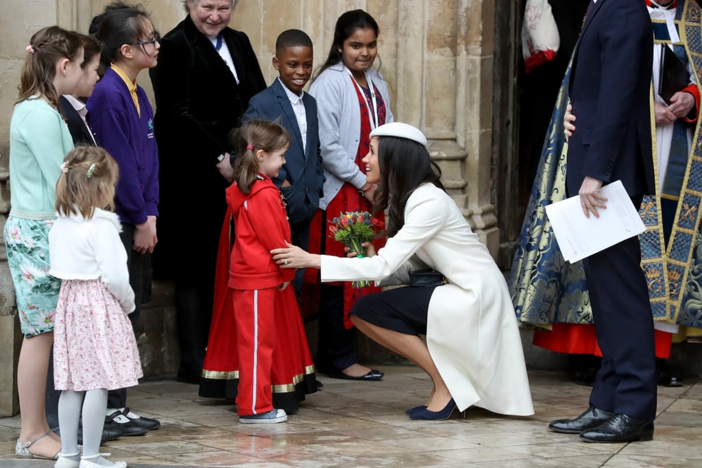 Meghan Markle Talks to Little Girl at Commonwealth Day 2018