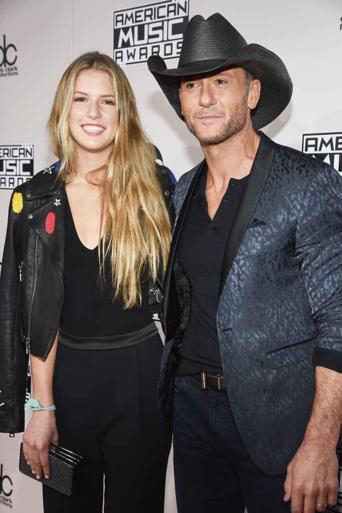 Tim McGraw and Daughter at the American Music Awards 2016