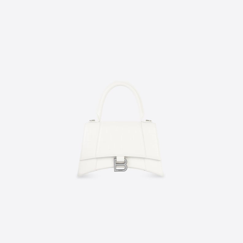 Balenciaga Hourglass Small Handbag in White
