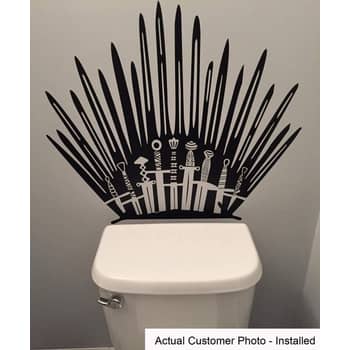 Sticker mural game of throme- WC cabinet de toilette