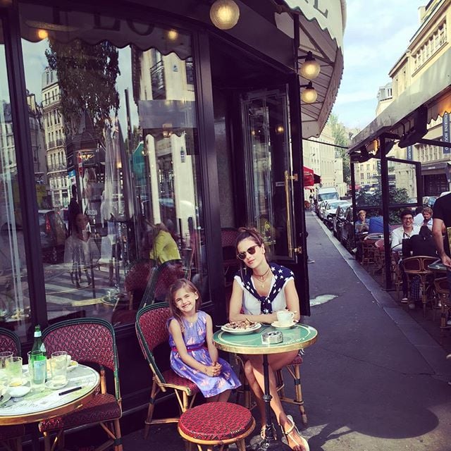Alessandra Ambrosio Family Vacation in Paris