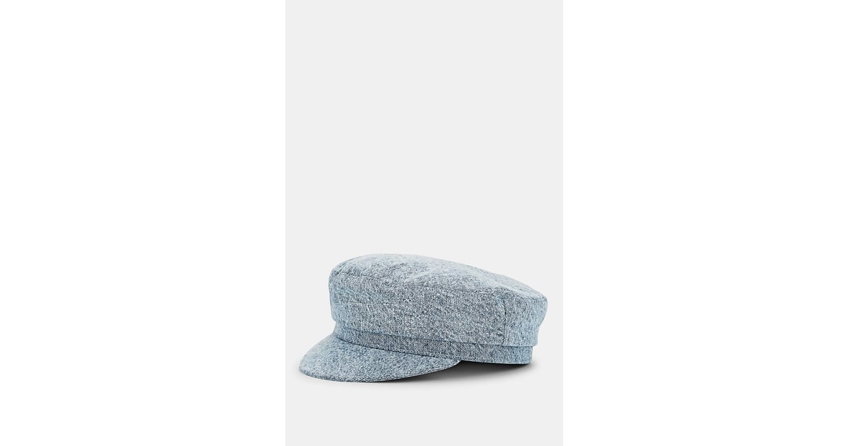 Isabel Marant Evie Denim Chauffeur Cap | Harry Styles Wears a $4K Gucci Coat and Vans Sneakers in NYC | POPSUGAR Fashion Photo 14... 