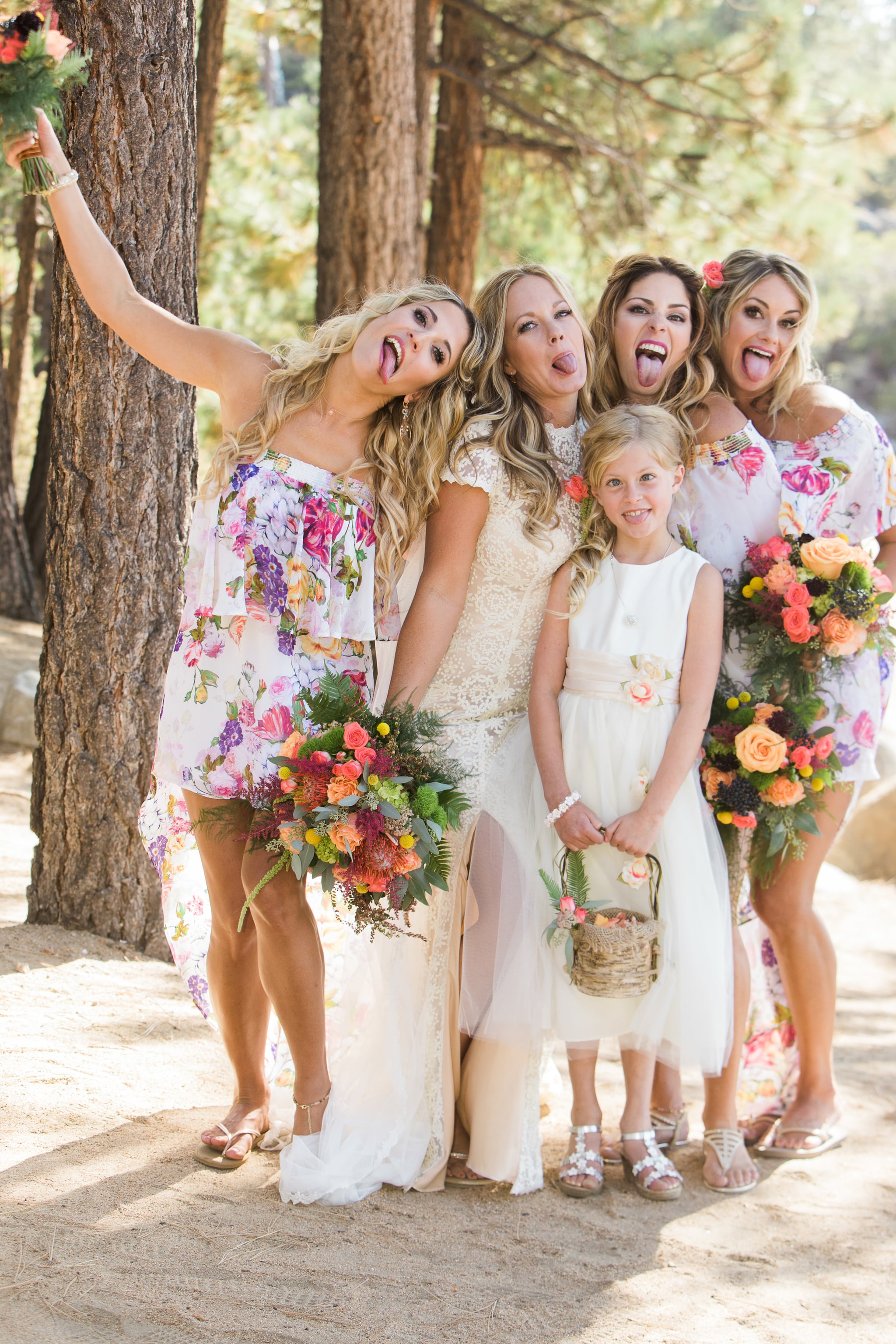 three bridesmaids