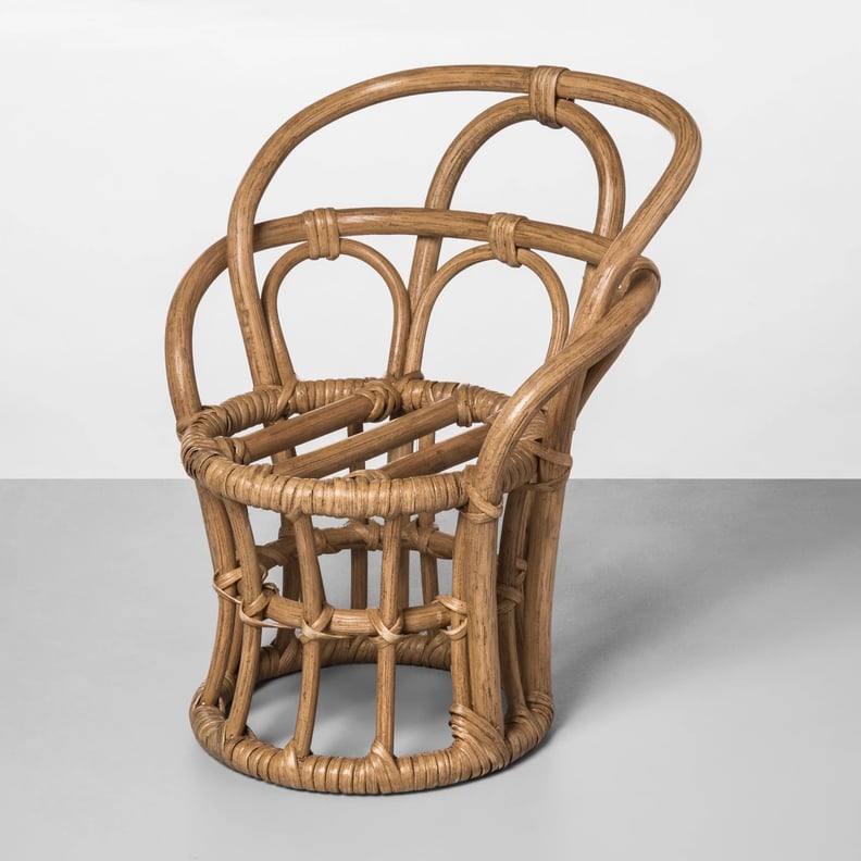 Rattan Chair Shaped Planter