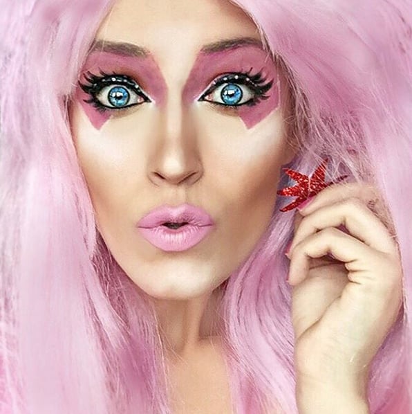 Jem From Jem and the Holograms Halloween Makeup Transformations