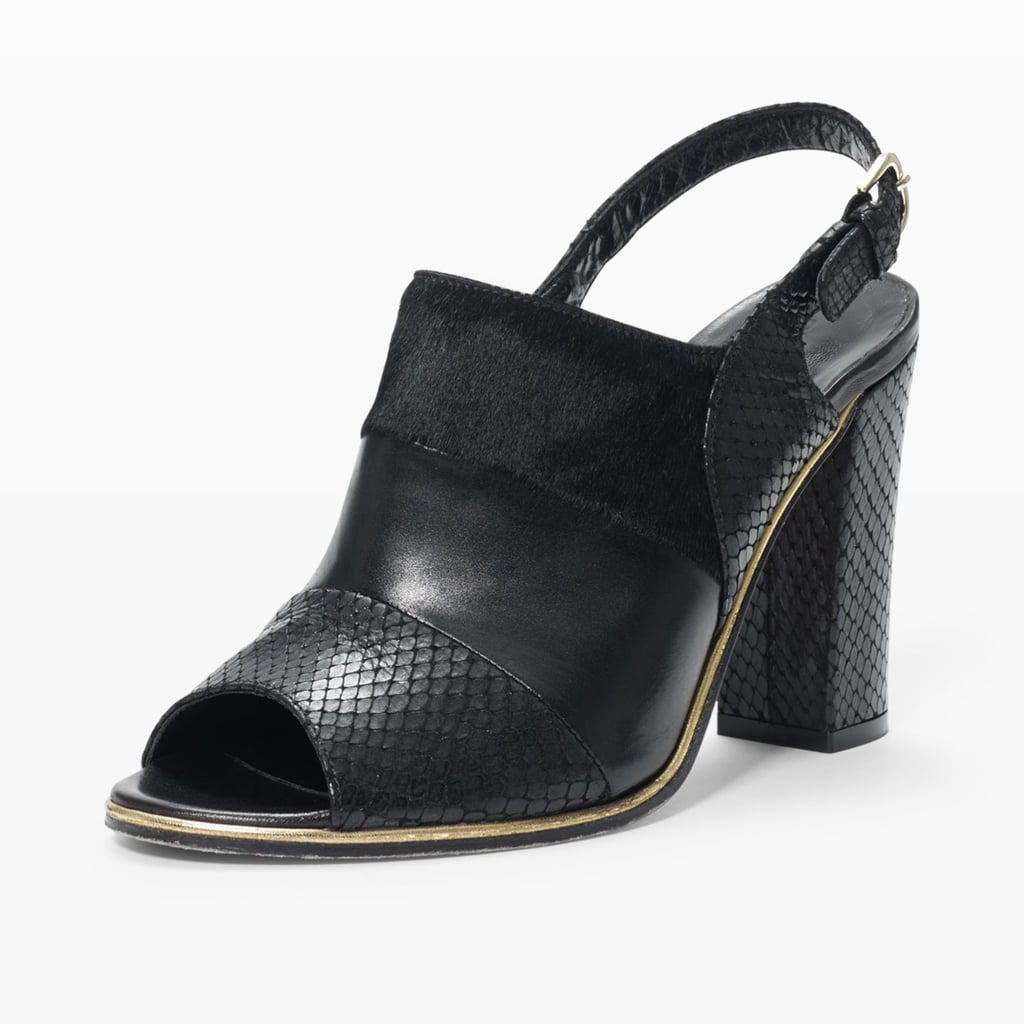 Club Monaco Snake-Effect Sandal