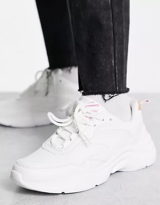 Bershka Chunky Sneakers in White