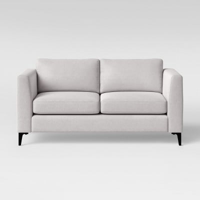 71" Medway Sofa with Metal Legs Light Gray