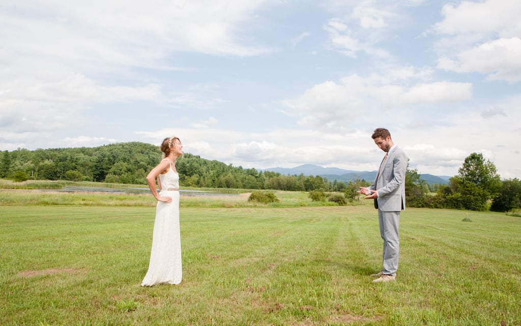 What didn't go according to plan and how did you solve it?
"The weather. The whole week before it was about 100 degrees with 100 percent humidity until Friday when the heat broke with a massive thunder, lightening, and wind storm rolled in, which lasted until about an hour before the ceremony. We put the sides of the tent down and hoped for the best. It ended up being perfect weather from an hour before the ceremony until 10 p.m., and the clouds made the sky look amazing."
Source: Evangeline Lane Photography
