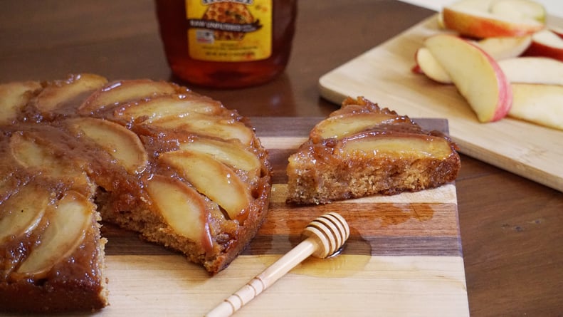apple honey upside down cake for rosh hashanah dessert