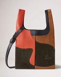 Mulberry x Ahluwalia Portobello Tote in Black and Coral