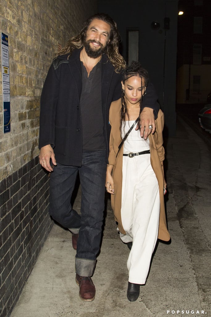 Jason Momoa and Zoe Kravitz Out in London September 2016