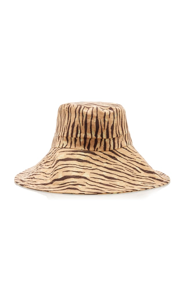 Frederikke Animal-Print Linen Bucket Hat by Faithfull The Brand