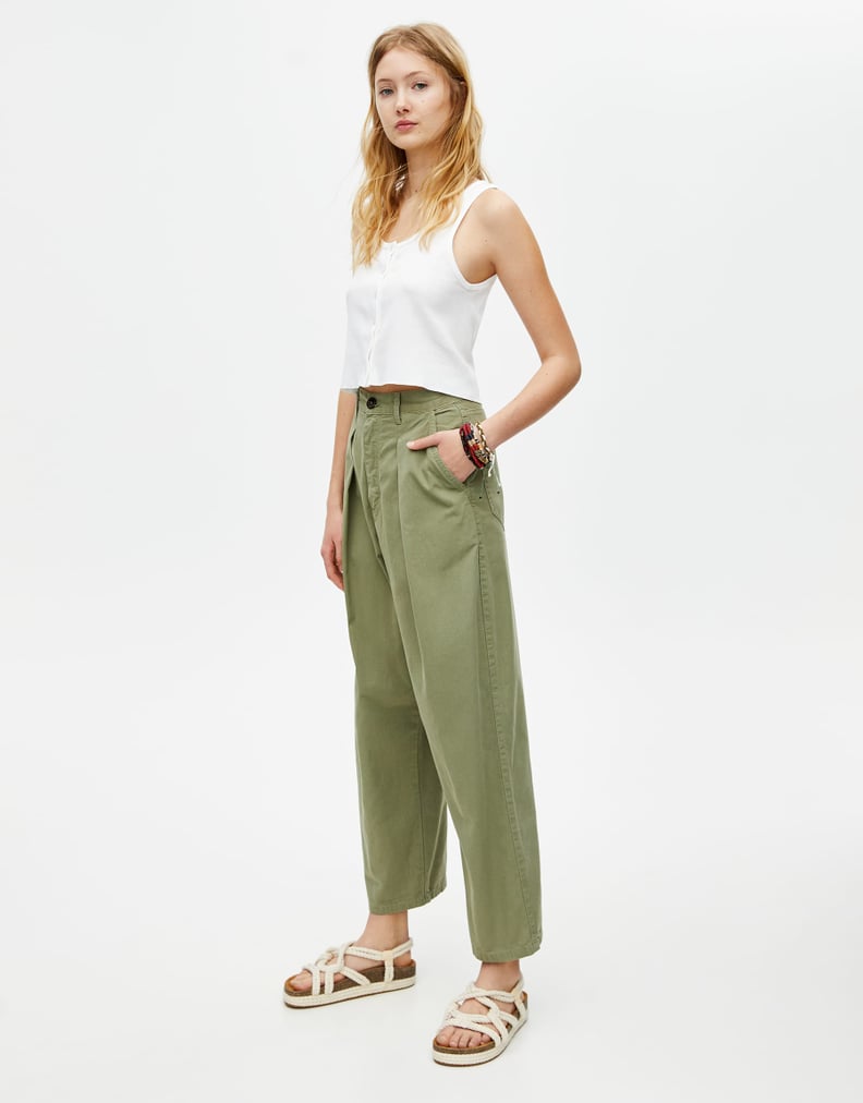 Weekday wide leg cargo pant with 2025 hammer loop detail