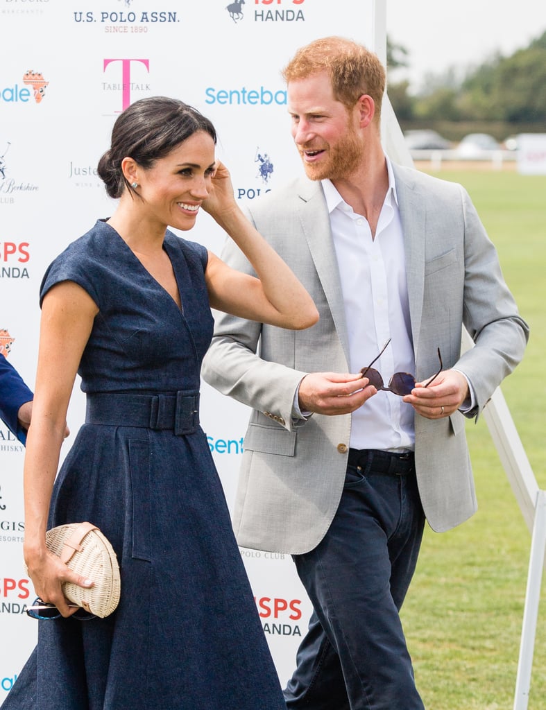 Prince Harry and Meghan Markle at Sentebale Polo 2018