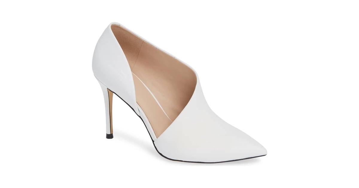 navy white heels
