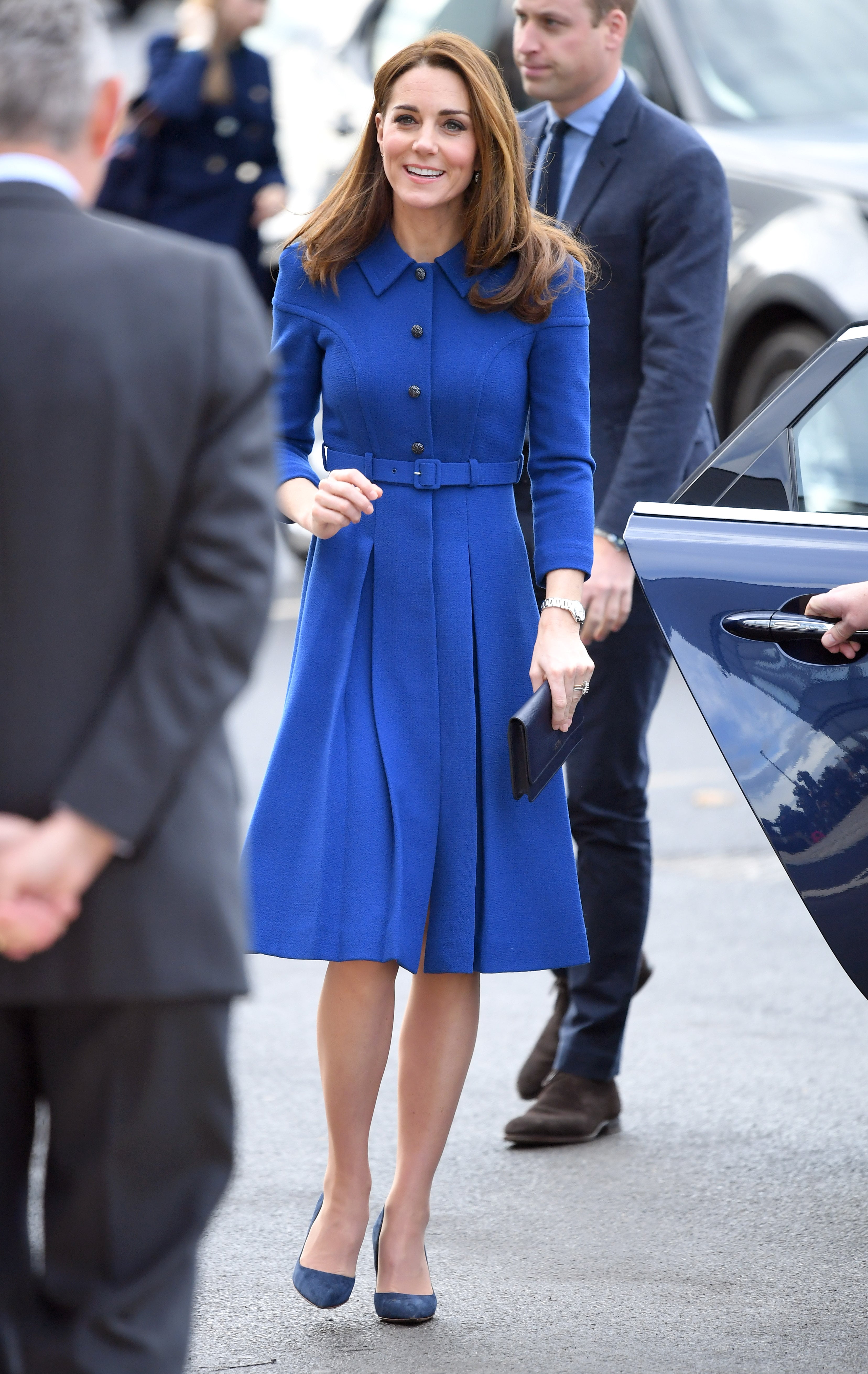 Kate Middleton Blue Eponine Dress November 2018 POPSUGAR Fashion