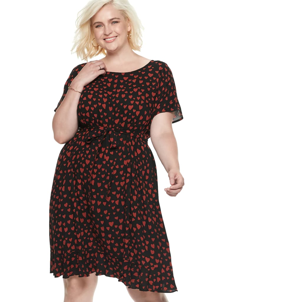 Print Tie-Waist Dress | Best POPSUGAR at Kohl's Plus Size Clothes ...