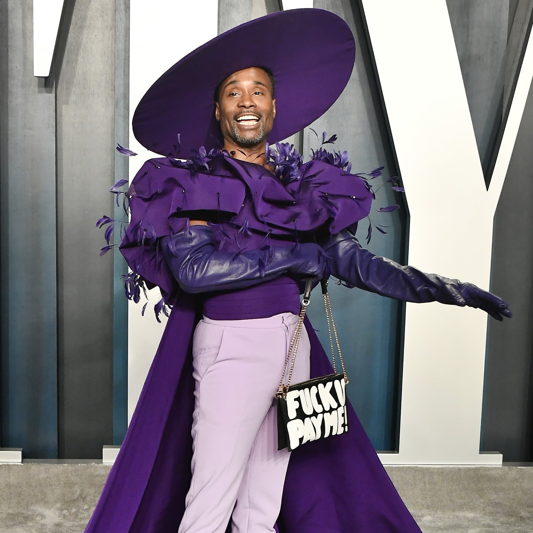 Billy Porter's Purple Outfit at the Oscars Afterparty 2020 | POPSUGAR  Fashion