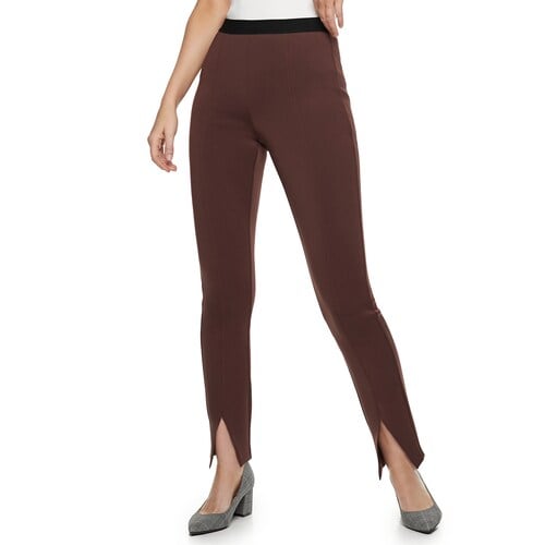 Nine West Pull-On High-Waisted Skinny Scuba Pants