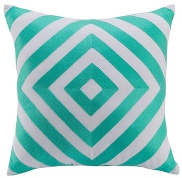Kas Designs "Lenny" Diamond Print Accent Pillow ($50)