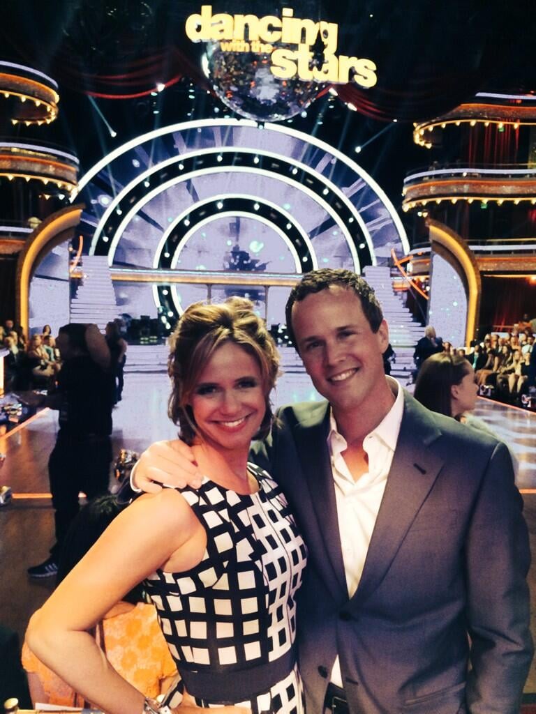 Scott: "Chillin' with Gibbler at Dancing With The Stars! Good luck Candace! @candacecbure @andreabarber #DWTS "